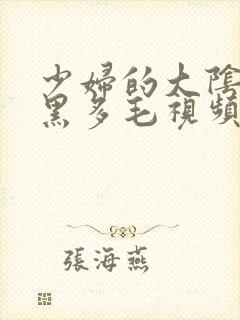 少妇的大阴户浓黑多毛视频封面