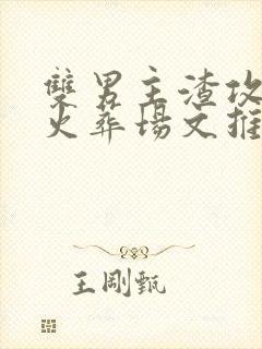 双男主渣攻追妻火葬场文推荐