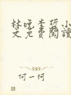 林晚李哲小说全文免费阅读