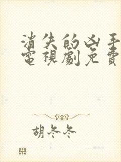 消失的凶手宣璐电视剧免费播放