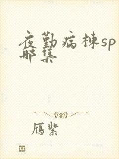 夜勤病栋sp是哪集封面