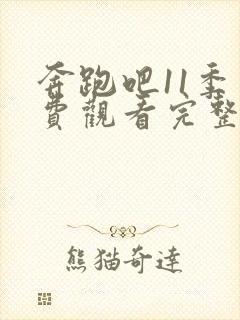 奔跑吧11季免费观看完整版封面