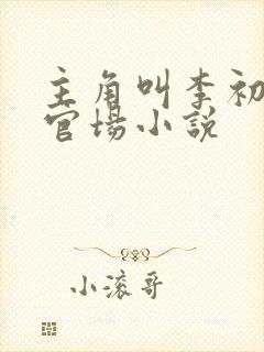 主角叫李初年的官场小说