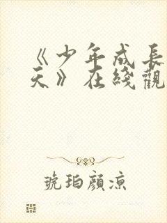 《少年成长的夏天》在线观看中文翻封面