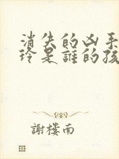 消失的凶手唐玲玲是谁的孩子封面