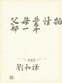 父母爱情拍摄于哪一年