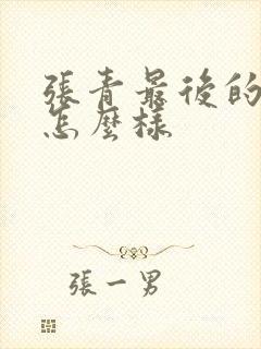 张青最后的结局怎么样封面
