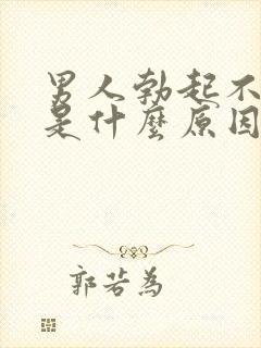 男人勃起不坚挺是什么原因