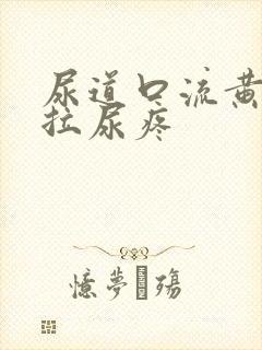 尿道口流黄浓且拉尿疼