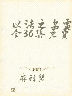 以法之名电视剧全36集免费观看