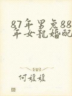 87年男兔88年女龙婚配好不好