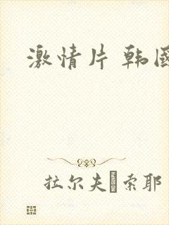 激情片 韩国封面