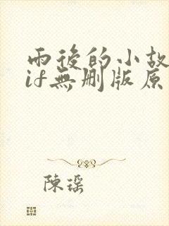 雨后的小故事gif无删版原版封面