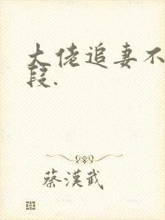 大佬追妻不择手段.