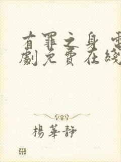 有罪之身 电视剧免费在线观看