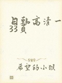 日韩高清一区 33页