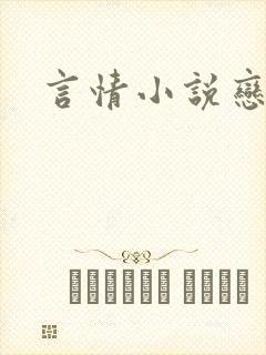 言情小说恋老篇