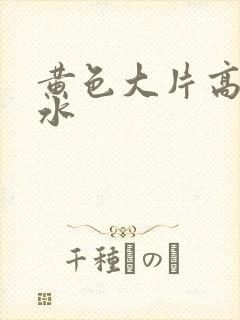 黄色大片高潮喷水