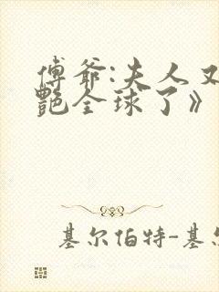 傅爷:夫人又惊艳全球了》