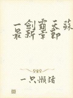 一剑霸天苏铭渊最新章节