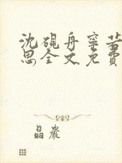 沈砚舟宁若曦黎思全文免费阅读