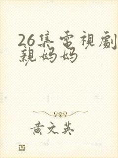 26集电视剧单亲妈妈