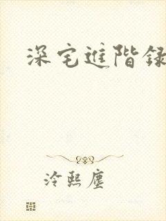 深宅进阶录封面