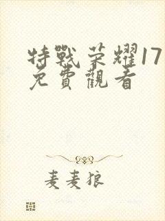 特战荣耀17集免费观看封面