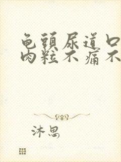 龟头尿道口长小肉粒不痛不痒