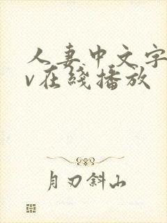 人妻中文字幕av在线播放