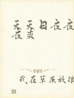 天天日夜夜操夜夜爽