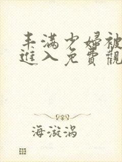 丰满少妇被猛烈进入免费观看