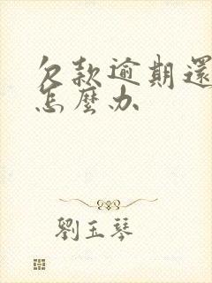 欠款逾期还不起怎么办封面