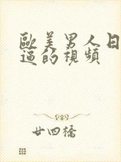 欧美男人日女人逼的视频