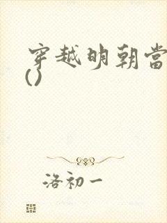 穿越明朝当皇帝()封面