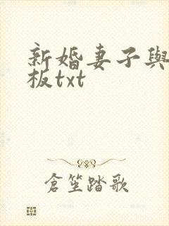 新婚妻子与菜老板txt