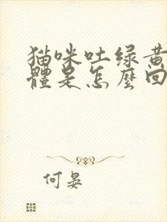 猫咪吐绿黄色液体是怎么回事