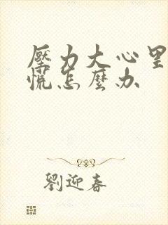 压力大心里堵得慌怎么办封面