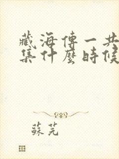 藏海传一共多少集什么时候更新