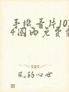 手机看片1024国内免费观看