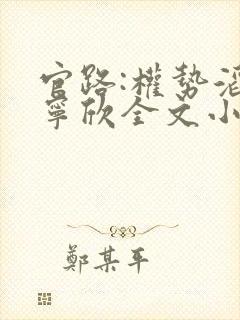 官路:权势滔天宁欣全文小说