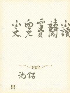 小向雪姨小说全文免费阅读最新章节