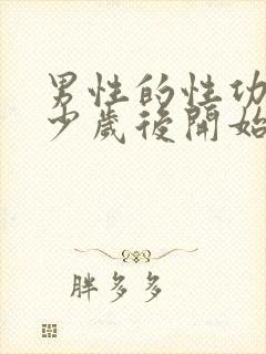 男性的性功能多少岁后开始衰退