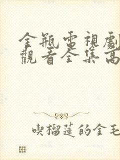 金瓶电视剧免费观看全集高清下集