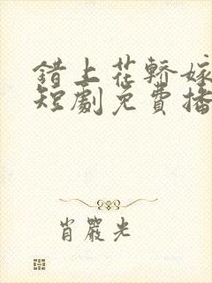 错上花轿嫁王爷短剧免费播放