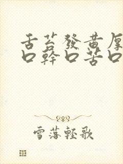 舌苔发黄厚腻 口干口苦口臭