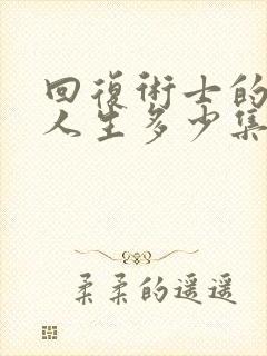 回复术士的重启人生多少集