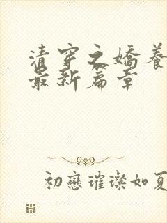 清穿之娇养皇妃最新篇章