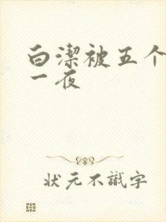 白洁被五个人玩一夜