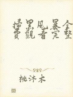 扫黑风暴全集免费观看完整版